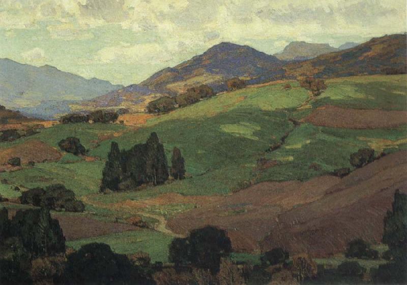 William Wendt I Lifted Mine Eyes Unto the Hills-n-d oil painting image